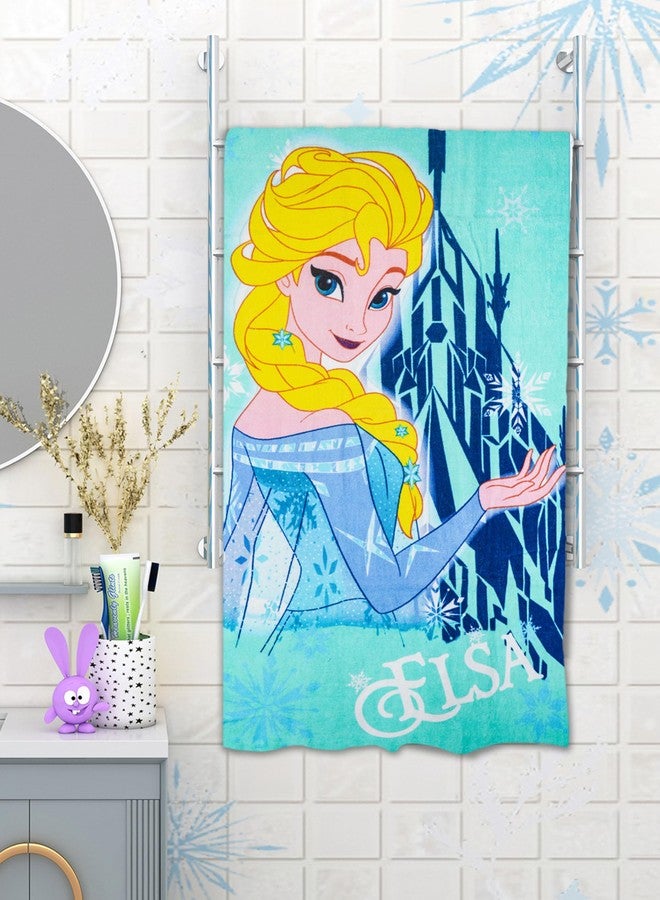 Athom Living Disney Frozen Elsa Themed Kids Cotton Bath Towel, Super Soft, Quick Dry, Highly Absorbent, Lightweight & Durable Towel for Girls | Pack of 1| 60x120cm, 350 GSM - Image 5
